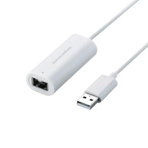 ELECOM Gamepad Converter for Wii Controllers, Support Wii Game Classic Controller and Classic Controller Pro, Only Compatible with Windows PC 39 inch Cable Length (JC-W01UWH)
