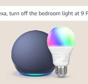 Echo Dot with Amazon Basics Smart Color Bulb
