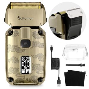 Electric Foil Shaver Razor for Men Beard Trimmer Shaver Bald Head Shaver Hair Trimmer Cordless Waterproof