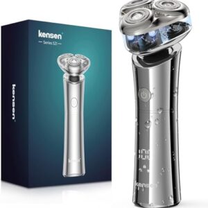 Electric Razor for Men – Rechargeable Electric Shavers for Men, 3D Magnetic Floating Head Mens Rotary Shaver for Shaving Face Beard Shaver IPX6 Waterproof LCD Display Beard Trimmer for Mens Gift