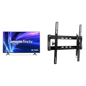 FIRE TV BUNDLE: Amazon Fire TV 55″ 4-Series 4K UHD smart TV with Fire TV Alexa Voice Remote & Made for Amazon Universal Tilting TV Wall Mount for 32-55″ TVs