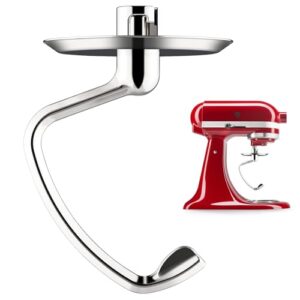 Food-Grade Stainless Steel Dough Hook for Kitchenaid Stand Mixer, Fits 4.5-5Qt Tilt-Head Stand Mixer attachments for kitchenaid mixer, Dough Hook for Kitchenaid Mixer Attachments, Dishwasher Safe
