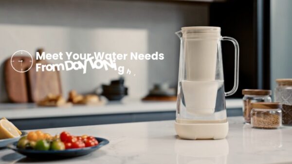 GLACIER FRESH 10 Cup Purela Glass Water Pitcher with 1 Ultrafiltration Membrane and Activated Carbon Filter, Reduces 99% Chlorine, PFOA&PFOS, Coliforms, Blue - Image 7