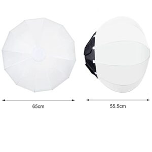 Godox CS-65D 65cm Lantern Softbox Soft Light Modifier w/Reflective Shading Skirt+Carry Bag, Quick-Setup Softbox Diffuser, Compatible with Godox Bowens Mount Studio Flash LED Video Light