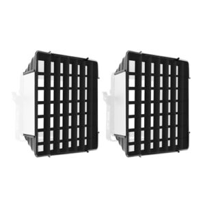 GVM Foldable Softbox Diffuser with Grid Beehive for RGB 800D/560AS/480LS Series LED Video Light, Suitable for Studio Lighting, Portrait Photography, Video Lighting, Led Panel, 2 Packs, 11″x11″
