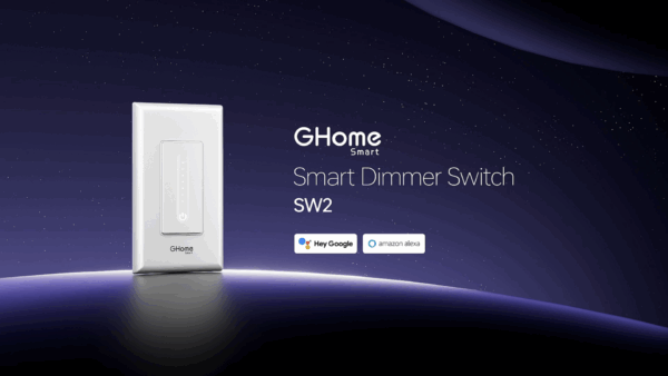 Ghome Smart Dimmer Switch - Single Pole 2.4GHz Wi-Fi Smart Dimmer Switch Compatible with Alexa and Google Home, White 2 Pack - Image 8