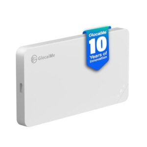 GlocalMe U3 4G LTE Mobile Hotspot, Portable WiFi Hotspot for Travel in 200+ Countries, No SIM Card Needed, Smart Local Network Auto-Selection with Global 1GB Data 90 Days, Pocket WiFi (U3 White)