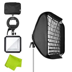 Godox 24x24inch Strip Softbox with S2 Speedlite Bracket Bowens Mount for Godox V1 Series, AD200Pro, AD400Pro, V860II, TT350 Series Flash Speedlights