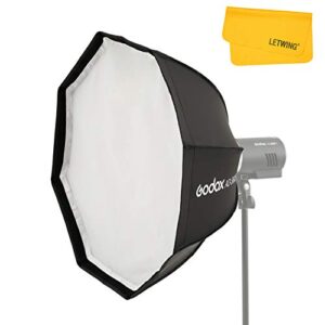 Godox AD-S60S Softbox, Portable Godox Mount Softbox, 60cm/23.6inch Soft Box with Grid for AD400 Pro AD300 Pro Strobe Flash and ML60 ML60Bi ML60II Bi LED Light