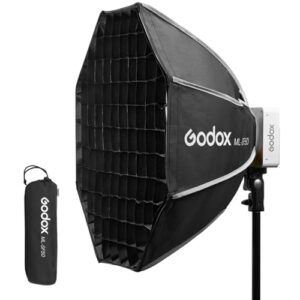 Godox ML-SF50 50cm/19.7” Honeycomb Grid Octagon Softbox with Godox Mount for ML100Bi ML60IIBi ML60Bi ML60 ML30Bi ML30- Soft Light Effect, Suitable for Studio Photography