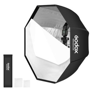 Godox Portable 120cm/47.2″ Umbrella Octagon Softbox Reflector with Carrying Bag for Studio Photo Flash Speedlight