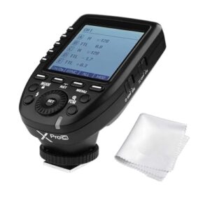 Godox Xpro-C TTL Wireless Flash Trigger for Canon 1/8000s HSS TTL-Convert-Manual Function Large Screen Slanted Design 5 Dedicated Group Buttons 11 Customizable Functions