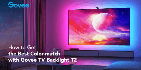 Govee Envisual TV LED Backlight T2 with Dual Cameras, 11.8ft RGBIC Wi-Fi LED Strip Lights for 55-65 inch TVs, Double Strip Light Beads, for Home Decorations, Smart App Control, Music Sync - Image 8