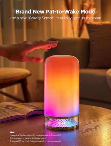 Govee RGBIC Smart Table Lamp 2, Touch Bedside Small Table Lamp Work with Matter, Alexa, LED Desk Lamp with 64 Scene Modes, Color Changing Lamp for Bedroom Living Room Dimmable Night Light(Corded) - Image 6