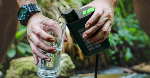 Greeshow Electric Portable Water Filter Camping - Solar Powered, Hand Crank, USB Charging, Water Purifier Survival with Emergency Light for Hiking Backpacking Travel Outdoor, Phone Charger, GS-2811 - Image 7