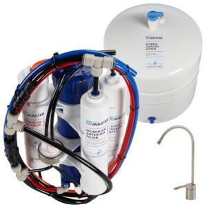 Home Master TMAFC Artesian Full Contact Reverse Osmosis System, 7-stages, Patented 2-Pass Alkaline Remineralization, Fast 4.5s Fill Rate, 8.5” catalytic carbon, 5-year limited parts
