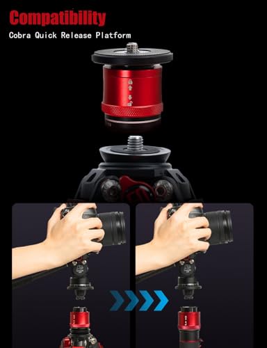 IFOOTAGE Gazelle TC3B+Komodo K3 Carbon Camera Tripod with Fluid Head,Portable Travel Tripod,for Professional Photography, Content Creation, Vlogging and Video Production - Image 3