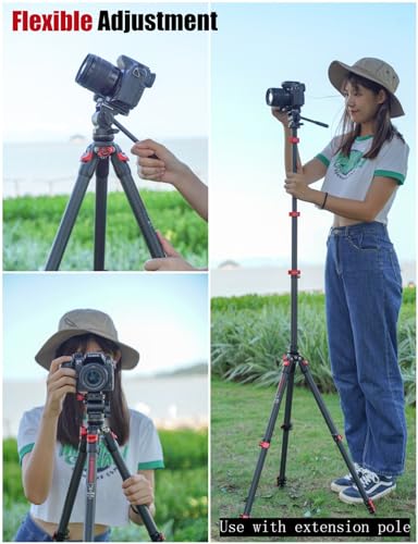 IFOOTAGE Gazelle TC3B+Komodo K3 Carbon Camera Tripod with Fluid Head,Portable Travel Tripod,for Professional Photography, Content Creation, Vlogging and Video Production - Image 7