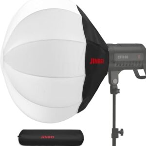 JINBEI 22”/56cm Lantern Softbox Bowens Mount softbox One Step Quick Release Soft Light Modifier for JINBEI Video Light Compatible with Other Bowens Mount Video Light Portable