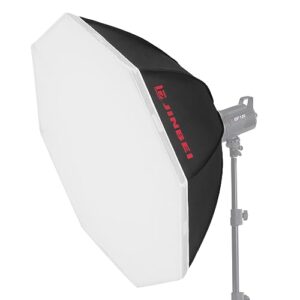 JINBEI 35.4inches/90cm Octagon Softbox Octagonal Speedlite Studio Flash, Portable Umbrella Soft Box for Photo Studio Portrait Product Photography