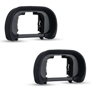JJC 2-Pack FDA-EP18 Eyecup Eyepiece Eye Cup for Sony A7 A7II A7III A7R A7RII A7RIII A7RIV A7S A7SII A9 A99II A58 for Sony A7 A7 II A7 III A7R A7R II A7R III A7R IV A7S A7S II A99 II A58 Camera