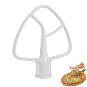 K45B Coated Flat Beater for Kitchenaid Stand Mixer,4.5-5 Quart Flat Beater Replacement for Kitchenaid Mixer Attachments,White