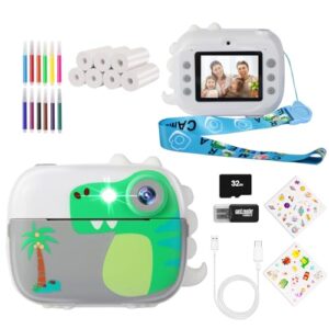 Kids Camera Instant Print,Children Digital Camera Toys with HD Video for Kids Aged 3-12,Christmas Birthday Festival Present for Girls Boys,with 7 Rolls Instant Paper,M3