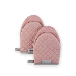 KitchenAid Asteroid Mini Oven Mitt Set, 5.5″x8″, Dried Rose, 2 Piece