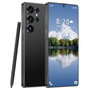MMY I25 Ultra Unlocked Cell Phone, Built in Pen,6.99″ HD Screen 12+512GB Unlocked Phones,Android 14 7000mAh Long Battery Life Smartphone,5G/Dual SIM/Fingerprint Unlock/Face ID (Black, 12+512)