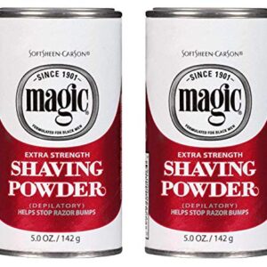 Magic Shaving Powder Red 5 Ounce Extra-Strength (145ml) (2 Pack)