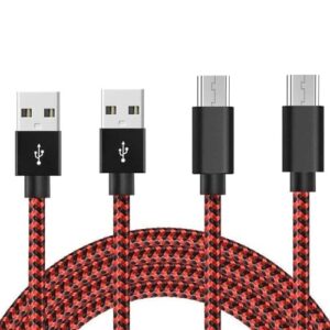 Micro USB Cable 2Pack 3.3ft for Amazon Fire TV Stick Roku Streaming Stick PS4 Controller Cable, Xbox One S/X Controller and Old Kindle E-Readers, HDX 6″ 7″ 8.9″,Paperwhite, Oasis More