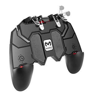 Mobile Game Controller for iPhone & Android, Pubg Mobile Controller Phone Triggers for Gaming, Gaming Grip Joystick Gamepad Shoot Aim Keys for 4.7-6.5″ Phone