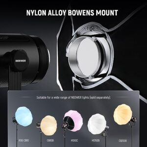 NEEWER 20″/50cm Lantern Softbox, Quick Release 360° Light Diffuser Bowens Mount Softbox with Lightweight Nylon Alloy for RGB CB60 CB60B CB200B MS60B MS60C MS150B Continuous LED Video Lights, NS20L