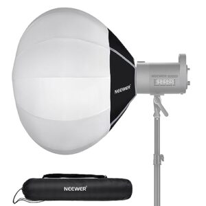 NEEWER 26″/65cm Lantern Softbox, Quick Release 360° Light Diffuser Bowens Mount Softbox with Lightweight Nylon Alloy for RGB CB60 CB60B CB200B MS60B MS60C MS150B Continuous LED Video Lights, NS26L