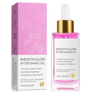 Natural After Shave Oil, Prevents Ingrown Hairs, Keep Smooth & Soothed After Shaving,Strengthens Skin Barrier, For All Skin Types -1.69 Fl Oz
