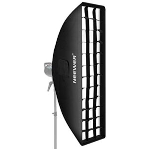 Neewer- 14 X 63 Inches 35 X 160 Centimeters Honeycomb Grid Softbox with Bowens Mount Speedring for Speedlite Studio Flash Monolight, Portrait and Product Photography 35X160Cm