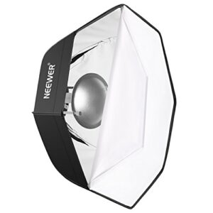 Neewer 60 cm Octagonal Softbox and Beauty Dish Photo Studio Combination with Bowens Speedring for Bowens, Perfect for Portrait, Product Photography and Video Shooting