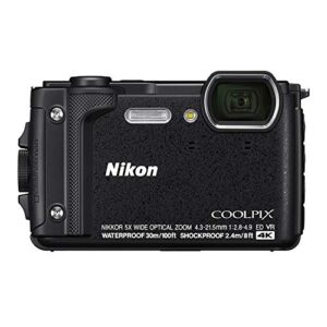 Nikon W300 Waterproof Underwater Digital Camera with TFT LCD, 3″, Black (26523)