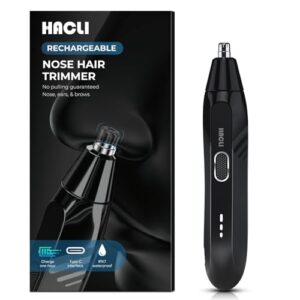 Nose Hair Trimmer for Men Women – Electric Nose Hair Clipper with Replaceable Stainless Steel Blade, Powerful 8000RPM Motor, Wet/Dry Use, Travel Lock, Portable Design USB Rechargeable