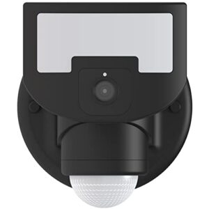 Outdoor Motion Sensor Tracking Floodlight WiFi Security LED Light Camera (Black) Versonel Nightwatcher VSL95 Robotic, 1080p, NO Monthly Fees, Free App, Alexa, Google Assistant, Smart Things, 32GB SD