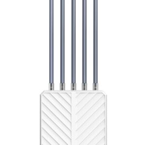 Outdoor WiFi Extender,SQECH AX3000 Dual-Band Wireless Access Point,Long Range Outdoor WiFi Extender with 5x8dBi Antennas/48V PoE Adapter/IP67 Waterproof,Up to 256 Devices for Farm,Yard,Campsite