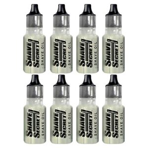 PACK OF 8 – Shave Secret Shaving Oil, 0.63 fl oz