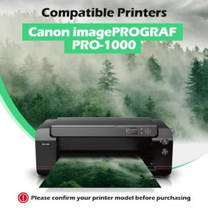 PFI1000 Cyan Compatible Ink Cartridge Replacement for Canon PFI-1000 for Canon imagePROGRAF PRO-1000 Printer (Cyan, 1 Pack)
