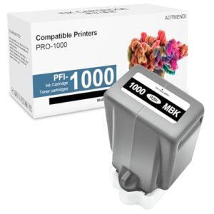 PFI1000 MBK Compatible Ink Cartridge Replacement for Canon PFI-1000 for Canon imagePROGRAF PRO-1000 Printer (MBK, 1 Pack)