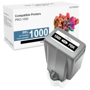 PFI1000 PBK Compatible Ink Cartridge Replacement for Canon PFI-1000 for Canon imagePROGRAF PRO-1000 Printer (PBK, 1 Pack)