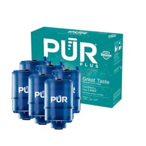 PUR PLUS Mineral Core Faucet Mount Water Filter Replacement (6 Pack) – Compatible With All PUR Faucet Filtration Systems