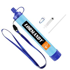 Personal Water Filter, Straw Water Purifier System, Outdoor Portable Water Fliter Straw, Emergency Survival Gear for Hiking Camping Accessories Travel Fishing Emergency Preparedness