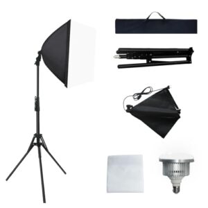 Photo Studio Softbox Lighting Kit, 16 x 16 inches, 5500K LED Bulb, Continuous Lighting for Video/Photography (RGX0021)