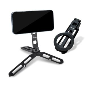 Pocket Phone Tripod Foldable Magnetic Phone Tripod Stand Smartphone Holder Desk Stand Equipped with Standard 1/4 inch Screw Thread,Ideal for iPhone 16/15/14/13/12
