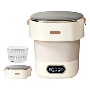 Portable Mini Washing Machine 15L with Upgraded Spin Basket, Compact Clothes Washer for Underwear, Baby Clothes & Small Items, Ideal for Home, Apartments, RV Tours, Dormitories & Hotels